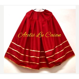 Saia Vermelha 3 metros Exu Pombagira Candomblé Umbanda em Oferta na Shopee
