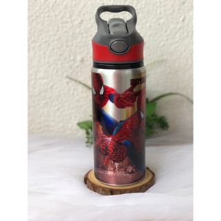 Garrafa de água homem aranha, garrafa bico silicone, squeeze personalizada em Oferta na Shopee