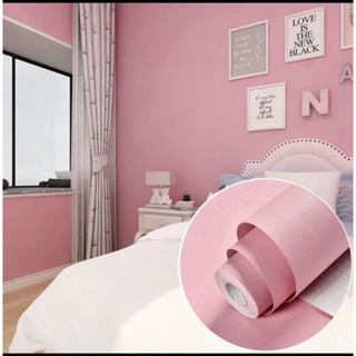 Papel de Parede Rosa Liso 5 METROS x 45CM Adesivo Autocolante para Sala, Quarto em Oferta na Shopee