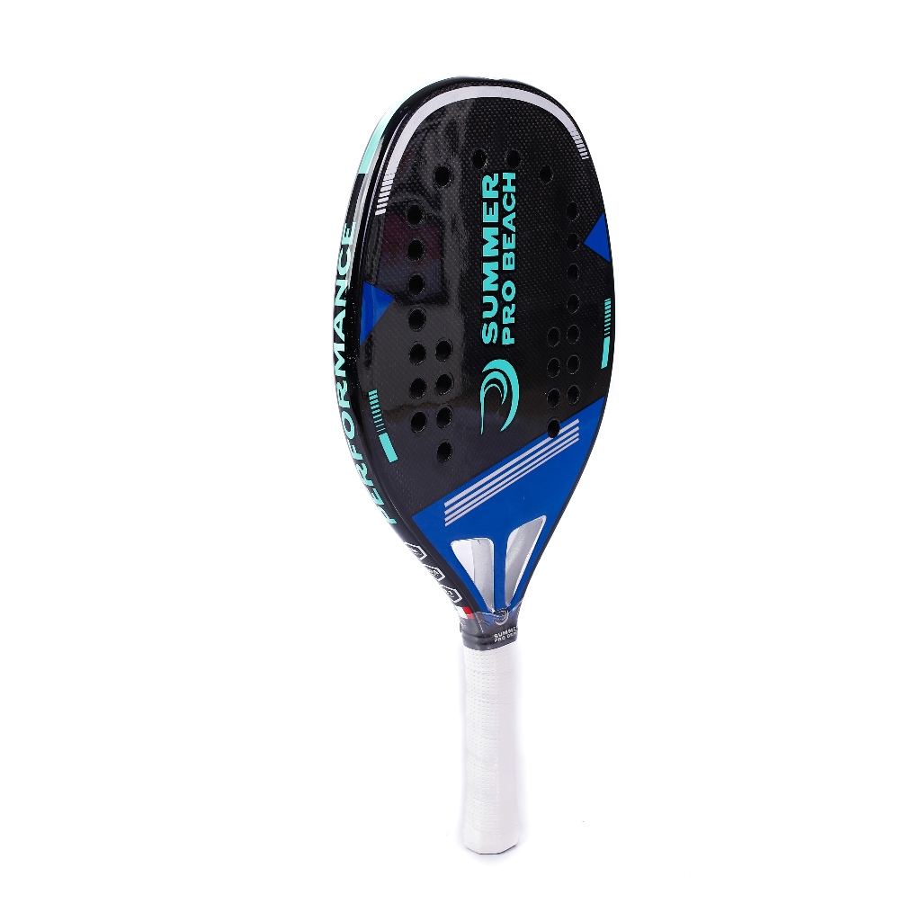 Raquete de Beach Tennis Summer Pro Beach PERFORMANCE Blue em Carbono 3K