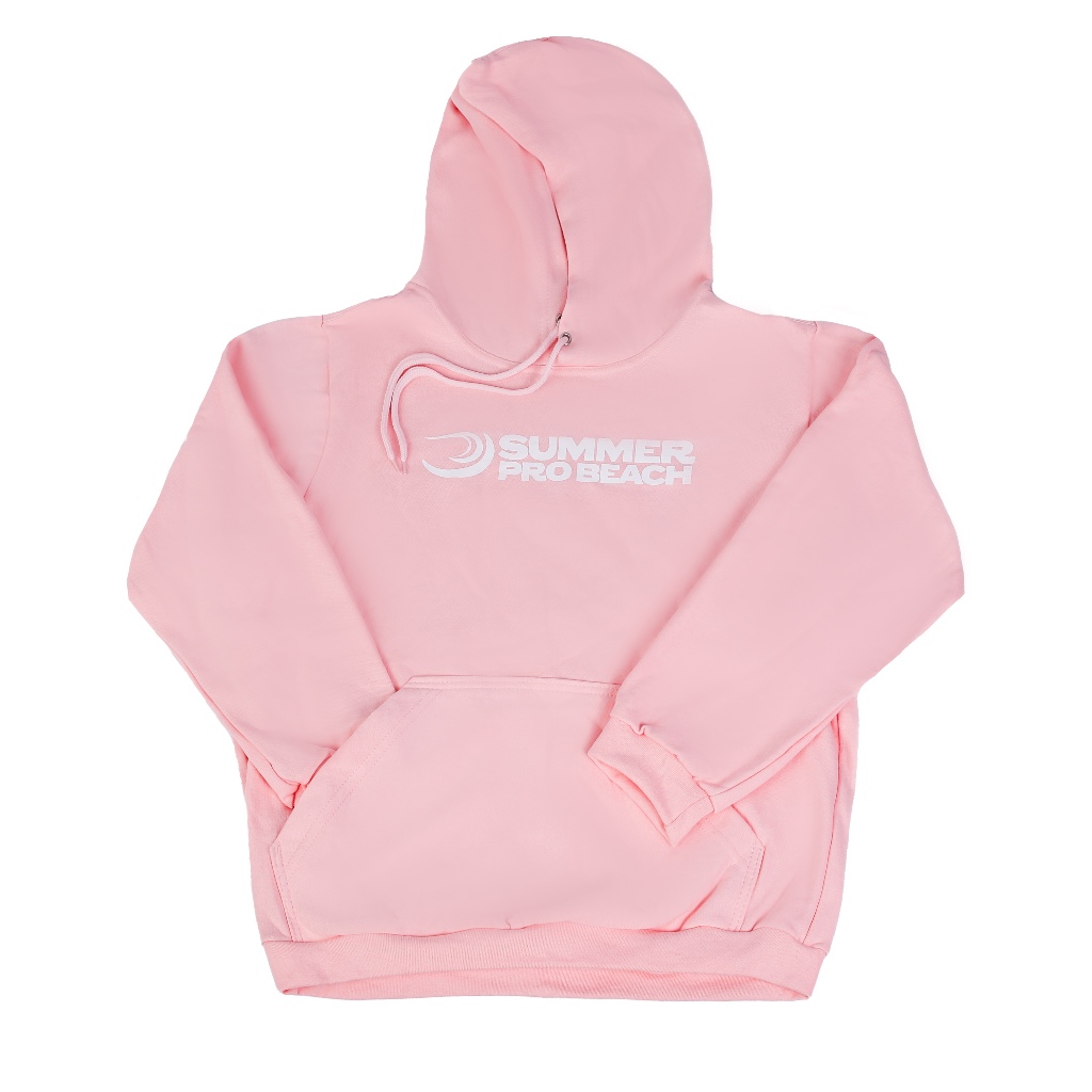 Moleton de Beach Tennis Summer Pro Beach Rosa Canguru com Capuz
