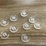 1.000 Botões 11,5mm Transparente Cristal 4 Furos em Oferta na Shopee