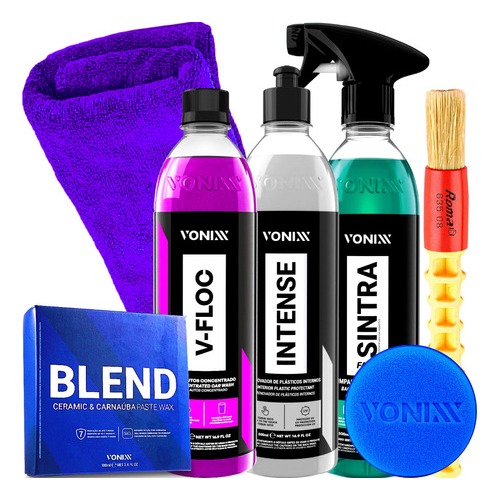 Kit Bactericida Revitalizador De Painel Shampoo Cera Blend em Oferta na Shopee