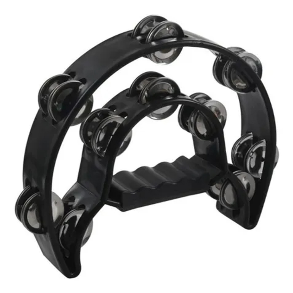 Pandeiro Meia lua com Pandeirola Dupla Premium RVN