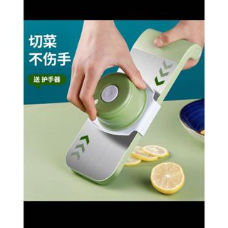 Cozinha multifuncional trituração e corte em cubos protetor de mão doméstico fatias e raladores de batata em aço inoxidável