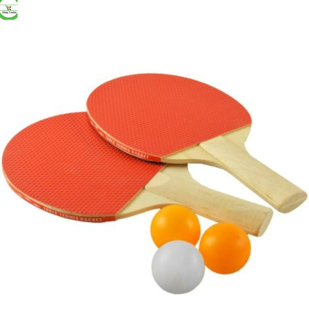 Kit 2 Raquetes Tênis De Mesa, Ping Pong + 3 Bolas Oferta