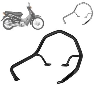 Alça Modelo Sport Moto Honda Biz 100 1998 1999 2000 2001 2002 2003 2004 2005 Suporte Apoio Bagageiro Cromo Forte