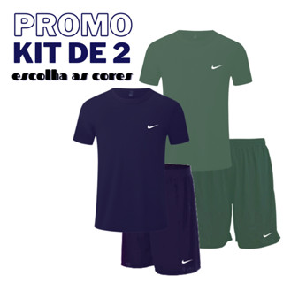 Kit Conjunto Academia Masculino Promoção Camisa Dri Fit Masculino + Calção // Escolha seu Kit de 2 ou de 1 Conjunto