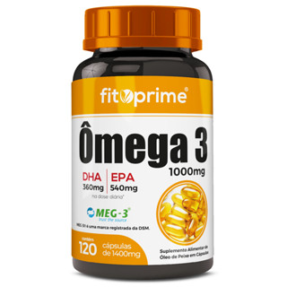Ômega 3 Óleo De Peixe MEG-3 1000mg Com 120 Cápsulas FitoPrime