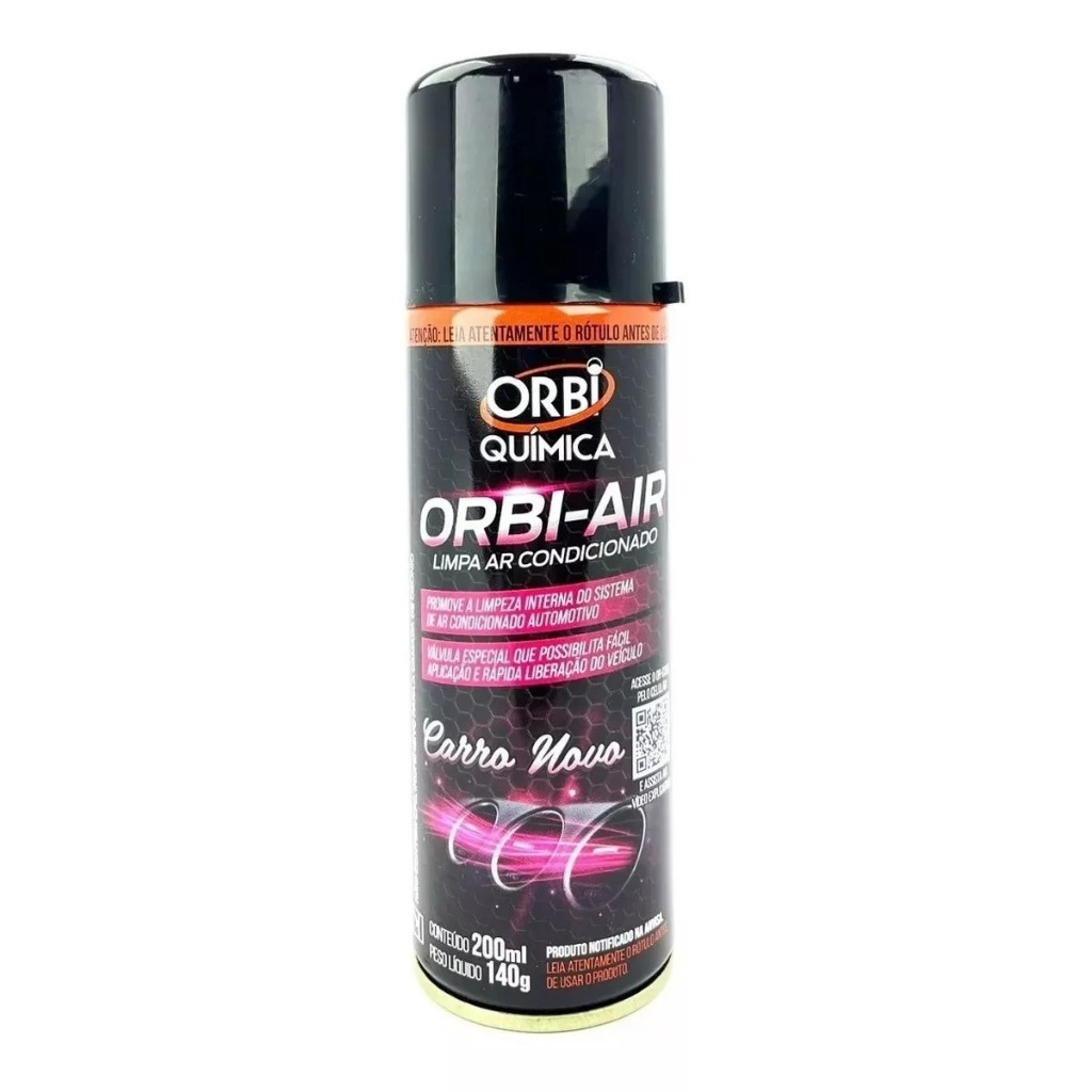 Limpa Ar Condicionado Orbi 200ml Carro Novo em Oferta na Shopee