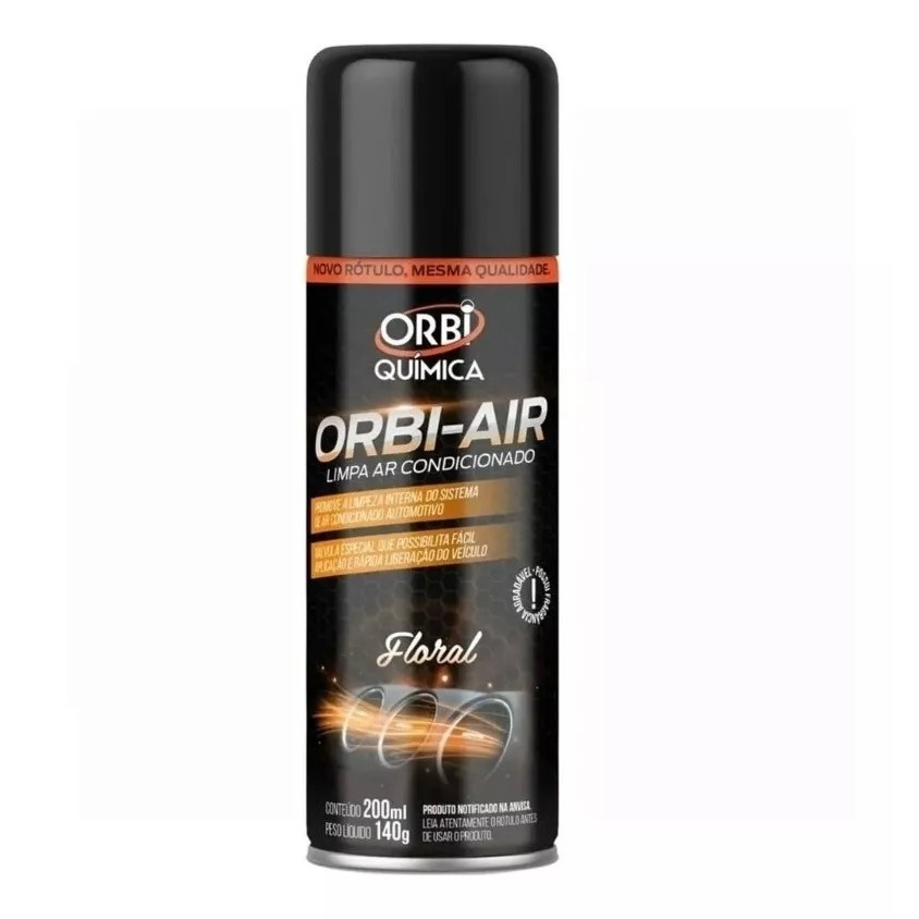 Limpa Ar Condicionado Floral Automotivo Spray Higienização Orbi-air
