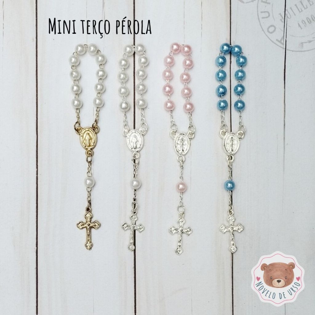 Mini terço PÉROLA (3 unidades) para Amigurumi/Crochê em Oferta na Shopee