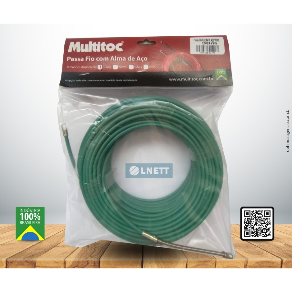 Passa Fio Verde com Alma de Aço - 30 Metros em Oferta na Shopee