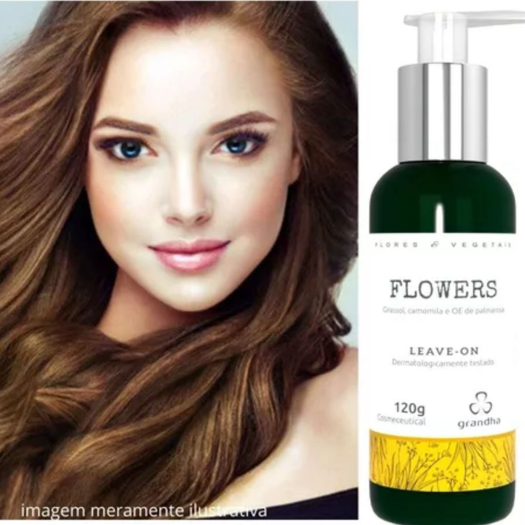 Finalizador Leave-on Flowers & Vegetais 120g - Grandha em Oferta na Shopee