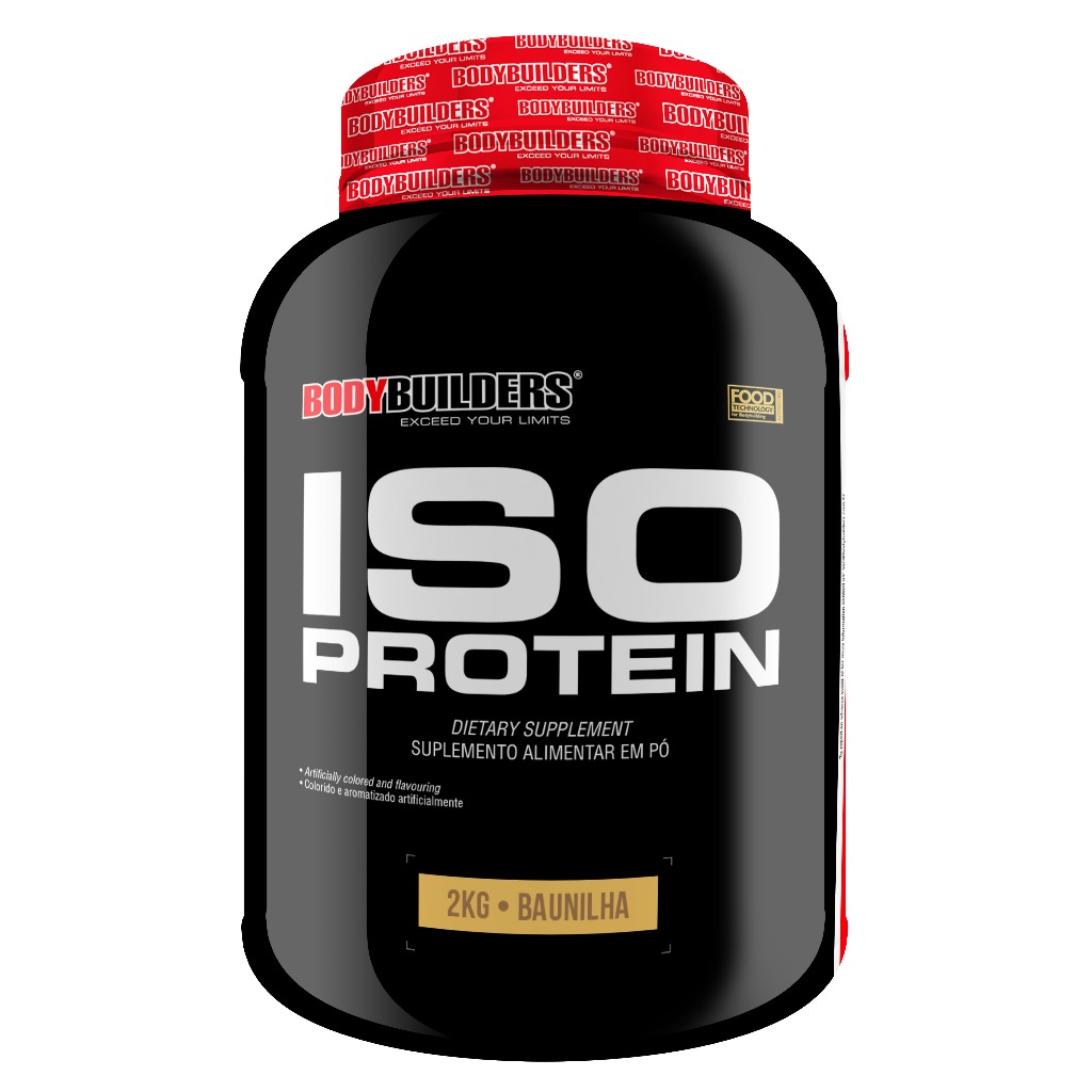 Whey Protein Isolado Iso Protein 2kg - Bodybuilders Suplemento em pó para ganho de massa muscular e tonificação