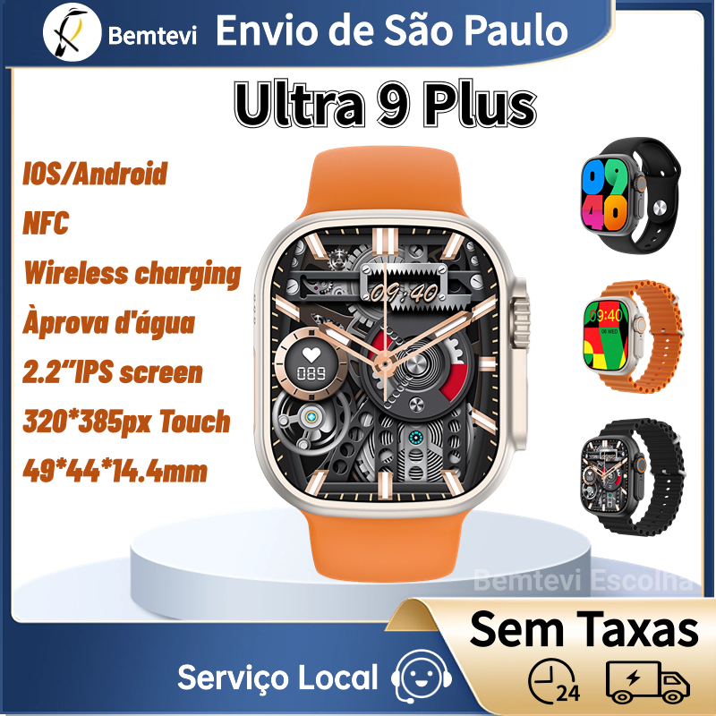 Bemtevi Microwear U9 Ultra Plus Relógio Smartwatch Relógio Inteligente À Prova D'água Ip68 Série 9 Bússola 2.2 Tela Grande 49mm Gps Pista Homens Esporte Iwo Smartwatch — R$ 159,00 em Shopee, 48% OFF