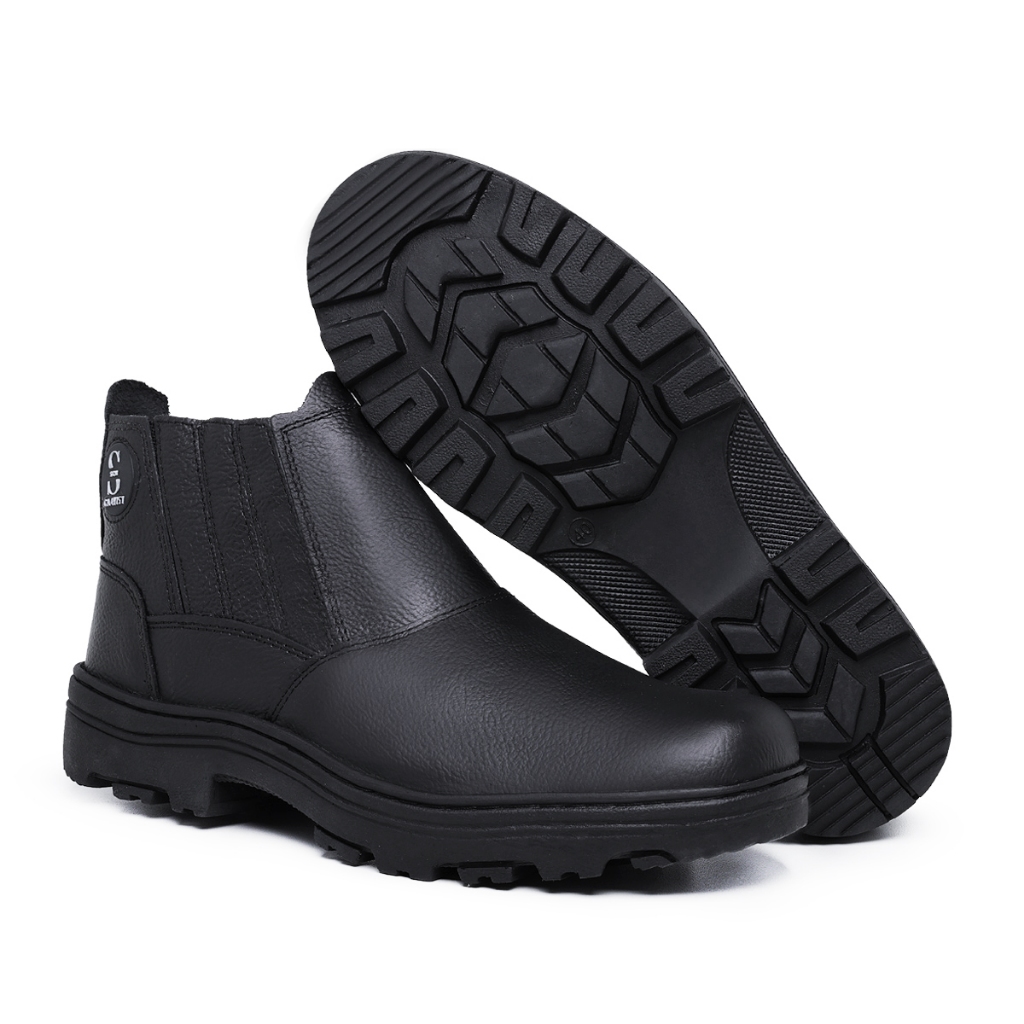 Bota De Segurança De Couro Para Trabalho Certificado Epi Bota Resistente