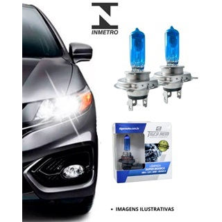 Par Lampada Super Branca H1 H3 H4 H7 HB3 HB4 H16 H11 H27 - 8500k Efeito Xenon Tiger auto
