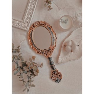 Espelho de mão floral princesas pinterest antigo encanto em Oferta na Shopee