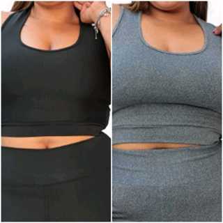 KIT 2 TOP CROPPED NADADOR PLUS SIZE DO G ao G4 em Oferta na Shopee