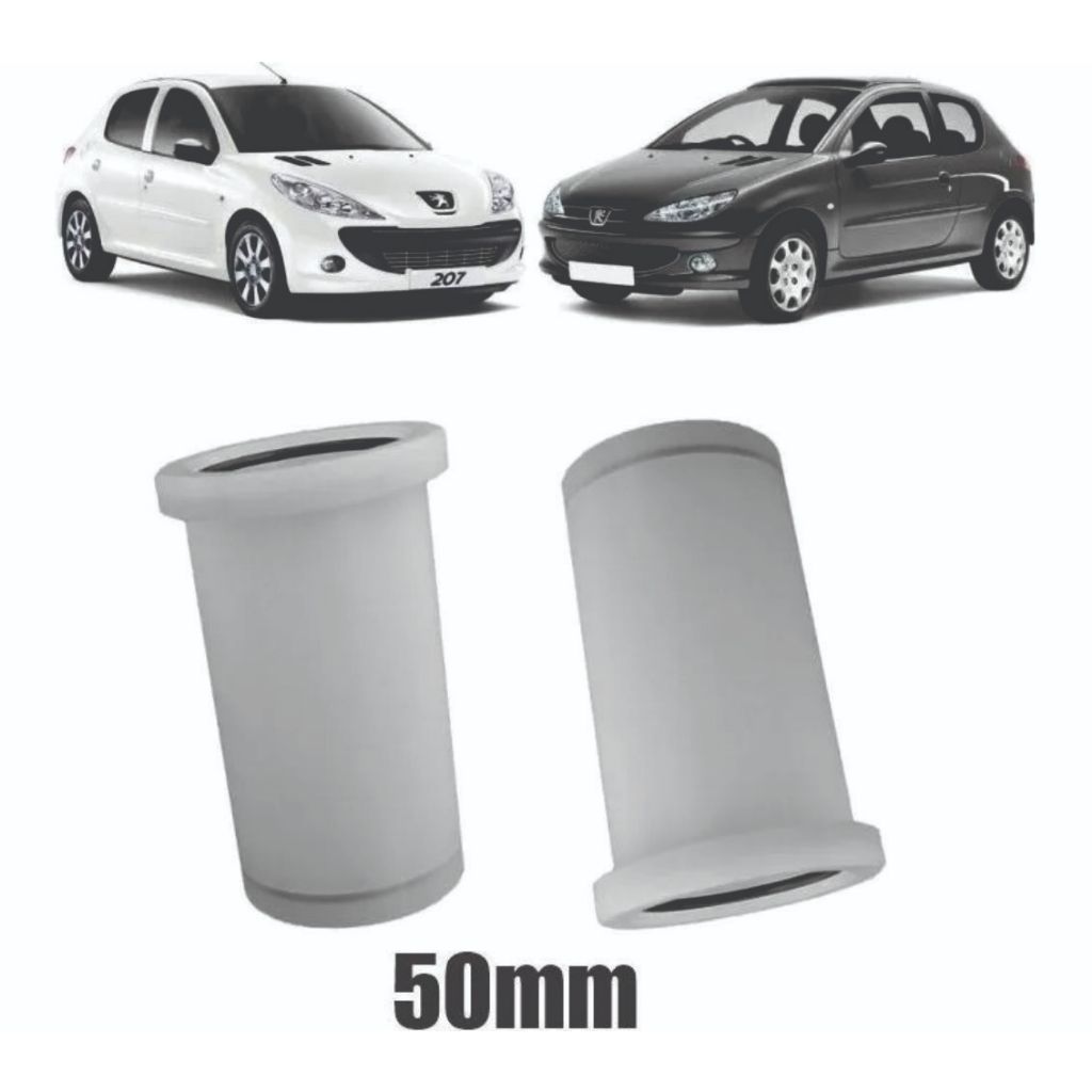Buchas Nylon Reparo Folga Do Eixo Traseiro Peugeot 207 206