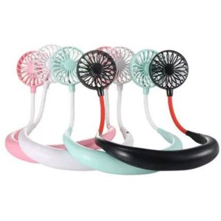 Ventilador De Pescoço Esporte Portatil Duplo Recarregável Cores