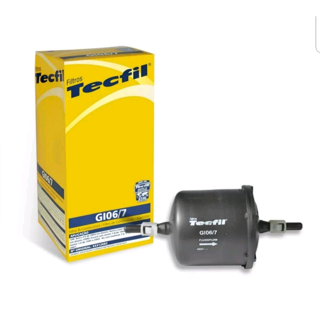 FILTRO DE COMBUSTÍVEL TECFIL GI06/7 CHERY CELER, CIELO, FACE, S18, TIGGO 2, TIGGO 3X em Oferta na Shopee