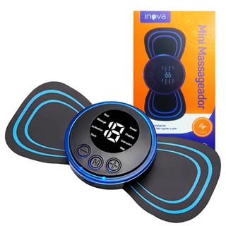 Mini Massageador Elétrico Cervical EMS Alivia Dores No Corpo Pescoço Portátil
