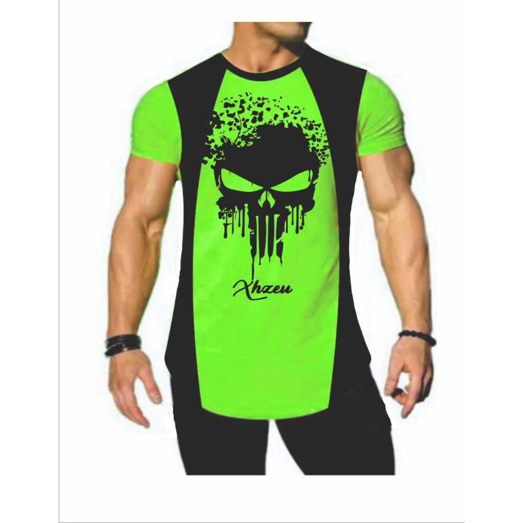 Camiseta Masculina Manga Curta Academia -Lazer-Corrida de rua Musculação - Camiseta 100% Poliéster