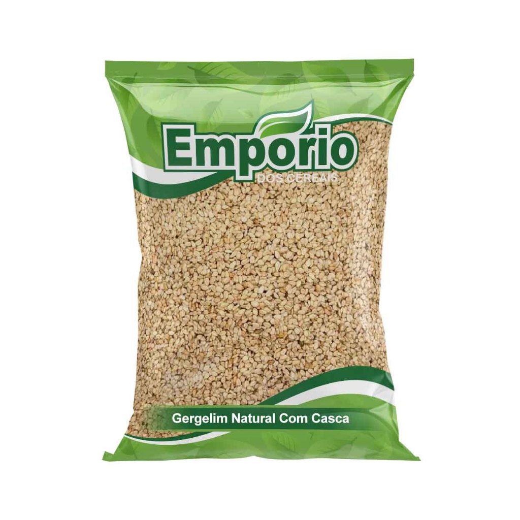 Gergelim Natural Com Casca - Granel em Oferta na Shopee