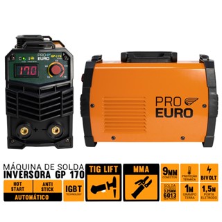 Maquina Solda Inversora Gp 170 Bivolt Mod 2021 Pró Euro