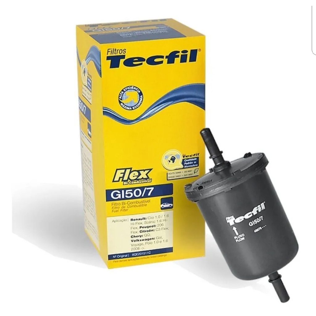 FILTRO DE COMBUSTIVEL TECFIL GI50/7 MARCH, KICKS, VERSA, SENTRA, TIIDA, LIVINA, GRAND LIVINA em Oferta na Shopee