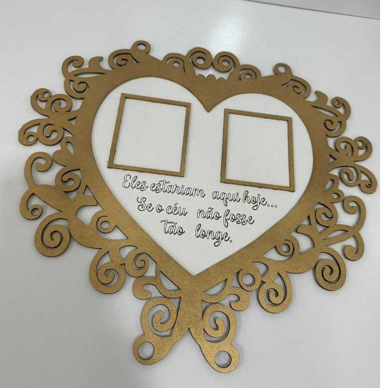 Placa de homenagem em mdf 3mm eles estariam aqui se o céu não fosse tao distante