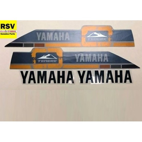 XTZ250Z Tenere 2015 Cinza Kit Faixa Adesivo Gráficos Similar Primeira Linha Nacional TENERE 250 2015 CINZA GRAFITE