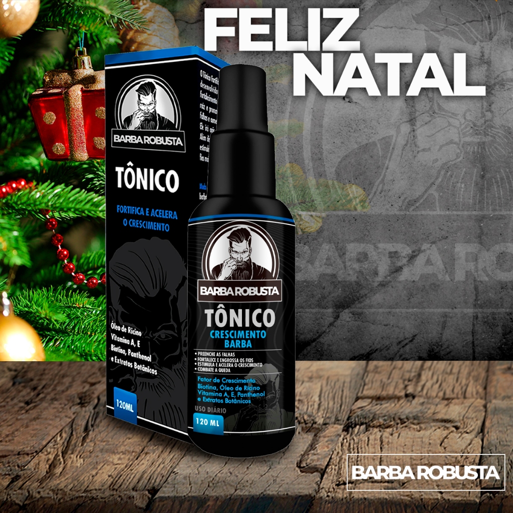 Produto para crescimento de barba tônico barba robusta