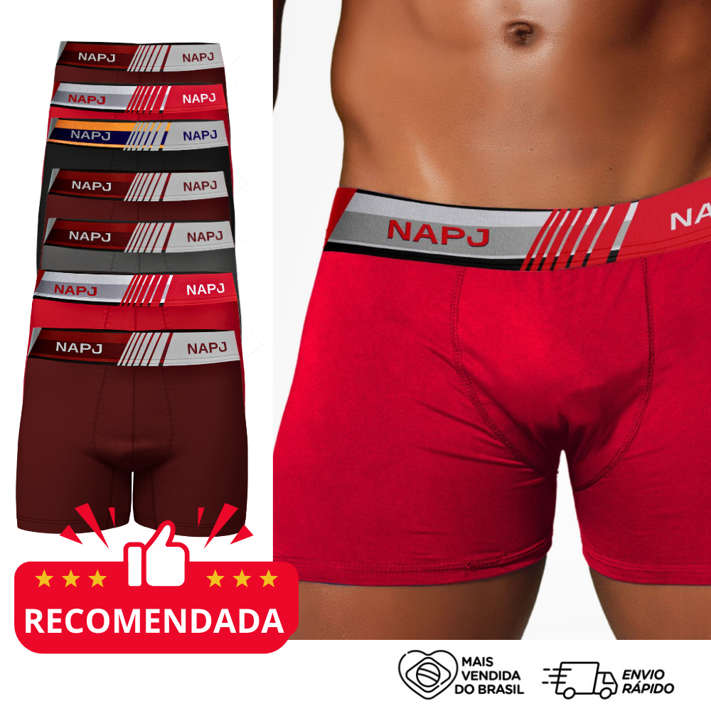 Kit 10 Cuecas Boxer Microfibra Sortidas