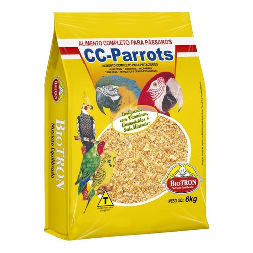 Farinhada Pisitacideos | Cc Parrots 1kg | Biotron Original em Oferta na Shopee