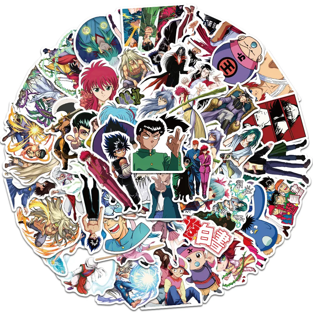 60 pcs YUYU HAKUSHO  Stickers/figurinhas Adesivo + (CUPOM DE FRETE GRATIS)