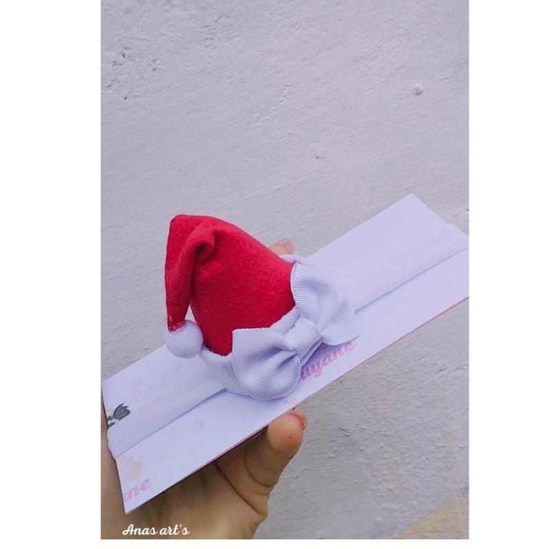 Faixinha de Bebê Natal/laço Recém nascida/laço de Natal