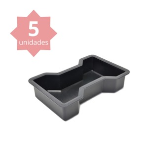 Kit 5 Formas Para Fabricação De Paver Modelo Ossinho 25x15x6 em Oferta na Shopee