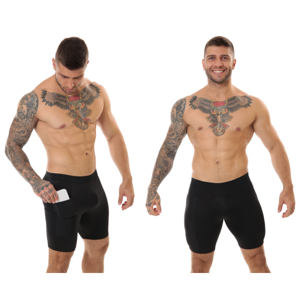 Kit 2 Bermudas Unissex Segunda Pele Térmica com Bolso em Oferta na Shopee