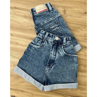 Shorts Jeans Sal E Pimenta Original Modinha Blogueirinha Bordado no bolso