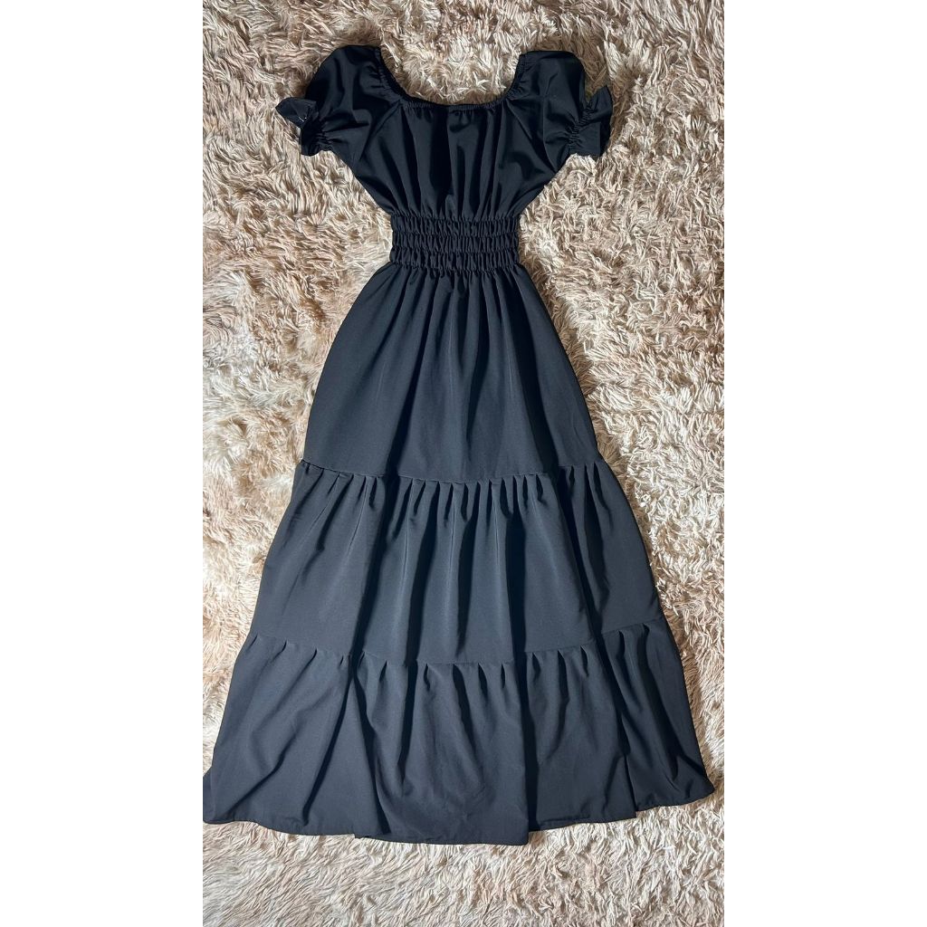 Vestido Longo Infantil Três Marias – Juvenil Feminino Adolescente | Preto