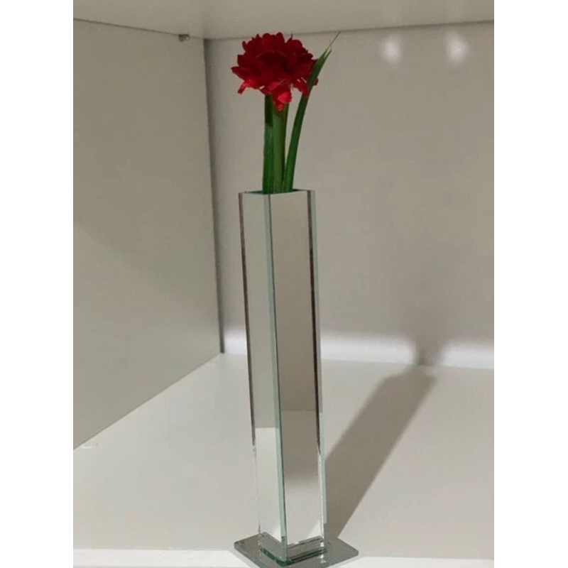 vaso solitário vidro espelhado decoração enfeite arranjos mesa buffet casamento festa suporta água luxo brilhante