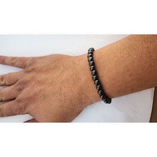 Pulseira de hematita magnética 6mm