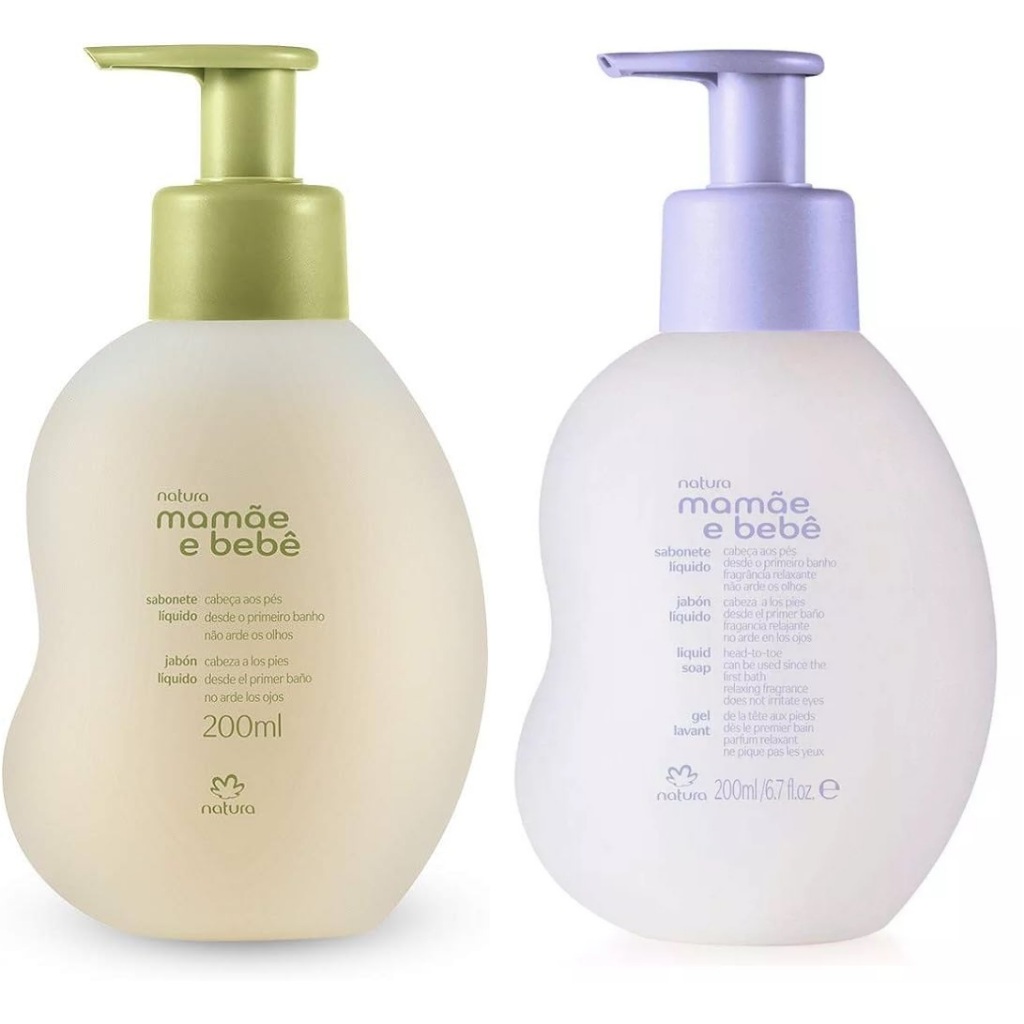 Sabonete Líquido Natura Mamãe e Bebê Relaxante OU Tradicional 200ml em Oferta na Shopee