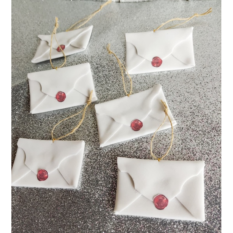 Kit com 4 Carta de Hogwarts/ Enfeite de Natal Árvore/ Decoração de Natal/ Harry Potter