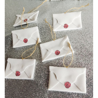 Kit com 4 Carta de Hogwarts/ Enfeite de Natal Árvore/ Decoração de Natal/ Harry Potter