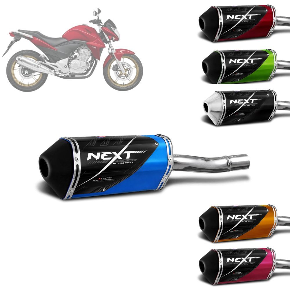 Escapamento Escape Ponteira De Moto Pro Tork Next Honda Cb 300r 2009 2010 2011 2012 2013 2014 2015 em Oferta na Shopee