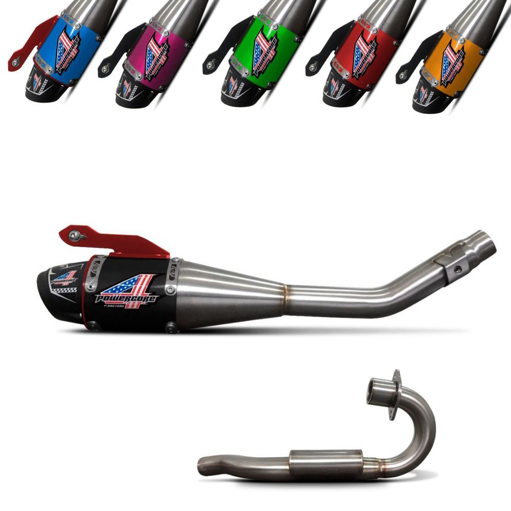 Escapamento Escape Moto Powercore 4 Pro Tork Nxr 125 Bros 2003 2004 2005 Completo
